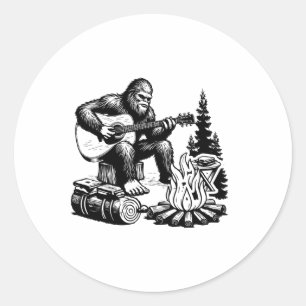Sticker Rond Gros Pied de camping Smore Rock Gros Pied Jouant d