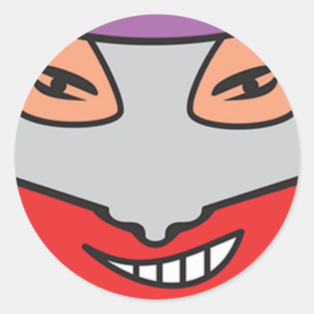 Sticker Rond Gros plan de Candy-Fo Clupkitz (Devant)