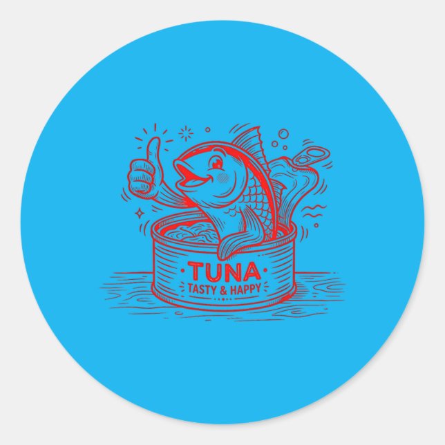 Sticker Rond Gros Thon (Devant)