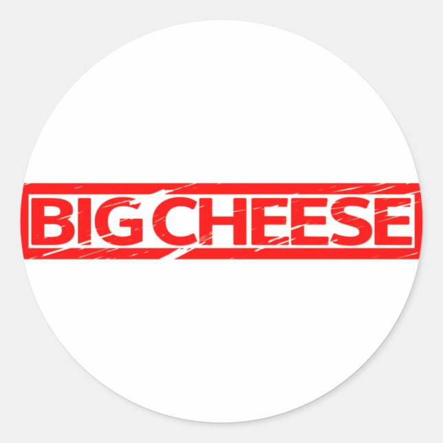 Sticker Rond Gros timbre au fromage (Devant)
