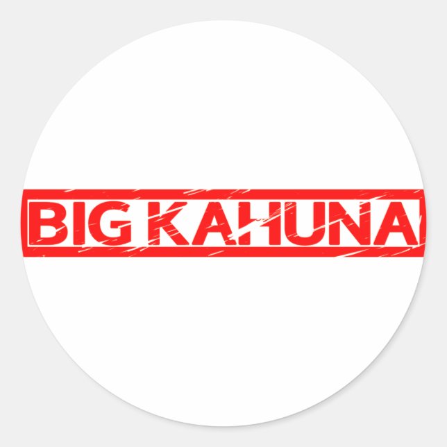 Sticker Rond Gros Timbre Kahuna (Devant)