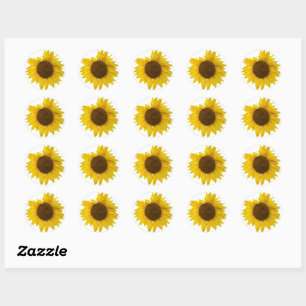 Sticker Rond Gros tournesol