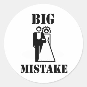 Sticker Rond Grosse Erreur