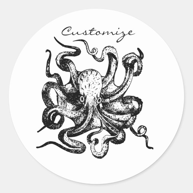 Sticker Rond Grosse pieuvre Thunder_Cove (Devant)
