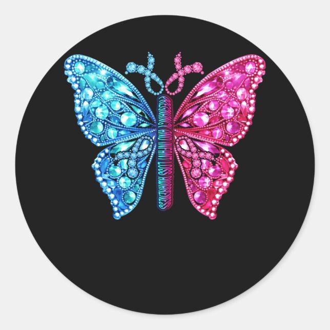 Sticker Rond Grossesse bébé perte sensibilisation fausse couche (Devant)