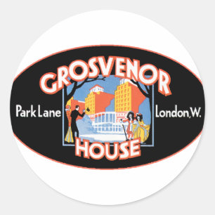 Sticker Rond GrosvenorHouseLondres