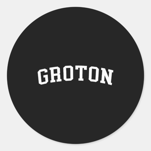 Sticker Rond Groton  (Devant)