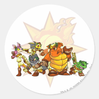 Sticker Rond Groupe Altador