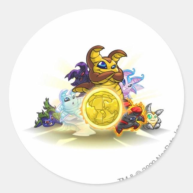 Sticker Rond Groupe Altador Coupe Yooyu 2010 (Devant)