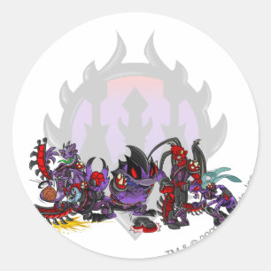 Sticker Rond Groupe de citadelle de Darigan d'équipe