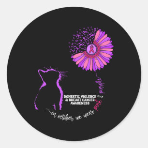 Sticker Rond Groupe De Sensibilisation À La Violence Domestique