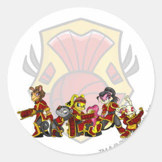Sticker Rond Groupe de Shenkuu d'équipe