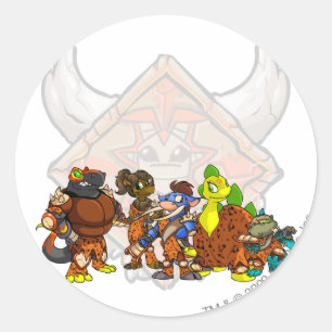 Sticker Rond Groupe de Tyrannia d'équipe