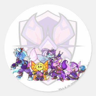 Sticker Rond Groupe Faerieland