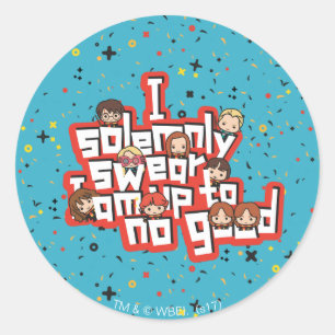 Sticker Rond Groupe "JE JURE SOLENNELLEMENT QUE JE SUIS À MON A