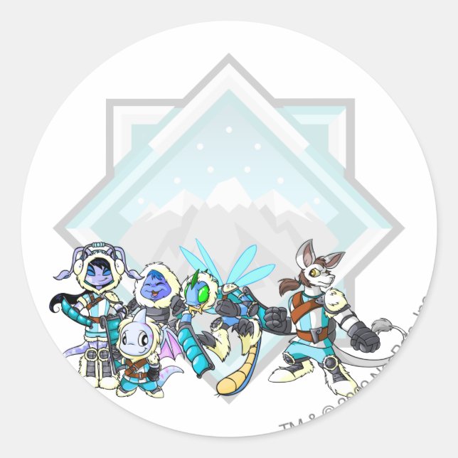 Sticker Rond Groupe Terror Mountain (Devant)