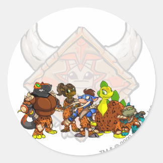 Sticker Rond Groupe Tyrannia