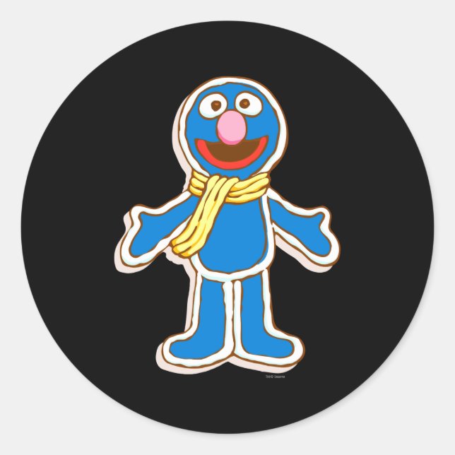 Sticker Rond Grover Reindeer  (Devant)
