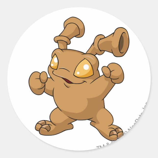 Sticker Rond Grundo Brown (Devant)