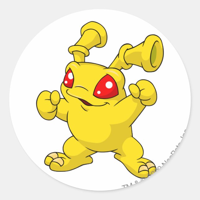 Sticker Rond Grundo jaune (Devant)