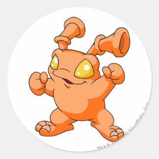 Sticker Rond Grundo Orange