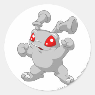 Sticker Rond Grundo Silver
