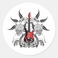 Grunge Guitare et le crâne