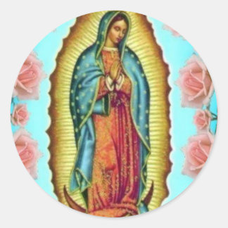 STICKER ROND GUADALUPE VIRGIN MEXICO 11 PRODUITS PERSONNALISABL