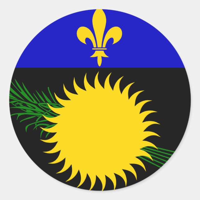 Sticker Rond Guadeloupe (Devant)