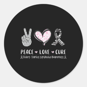 Sticker Rond Guérir Ehlers-danlos Syndrome de sensibilisation H