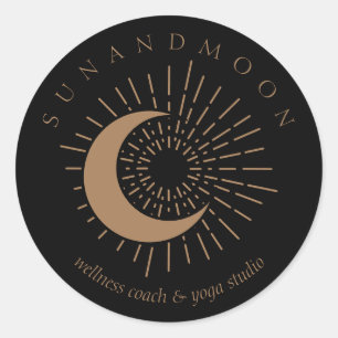Sticker Rond Guérison énergétique spirituelle solaire de la Lun