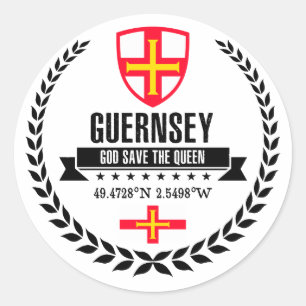 Sticker Rond Guernesey
