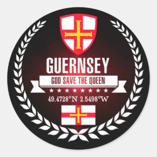 Sticker Rond Guernesey