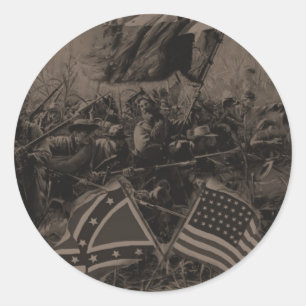 Sticker Rond guerre civile