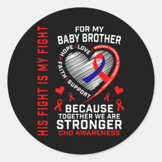 Sticker Rond Guerre contre les cardiopathies congénitales Petit
