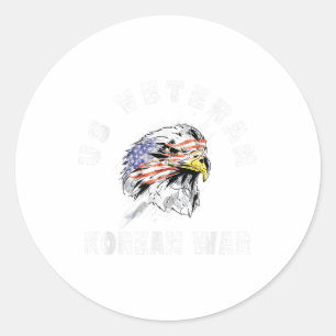 Sticker Rond Guerre De Corée - Tournée Militaire De Devoir
