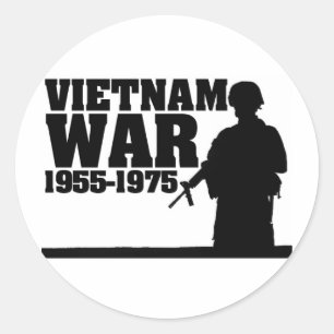 Sticker Rond Guerre du Vietnam 1955-1975