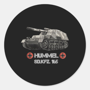 Sticker Rond Guerre Mondiale 2 Artillerie allemande auto-propul