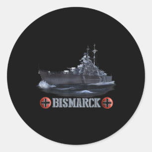 Sticker Rond Guerre mondiale 2 Bataillon allemand Bismarck