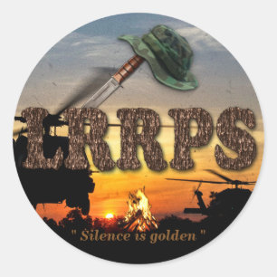 Sticker Rond Guerre reconditionnée de LRRP LRRPS LURPS Vietnam