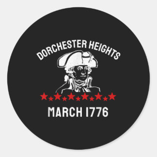 Sticker Rond Guerre révolutionnaire de George Washington Dorche