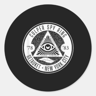 Sticker Rond Guerre révolutionnaire de l'anneau d'espionnage de