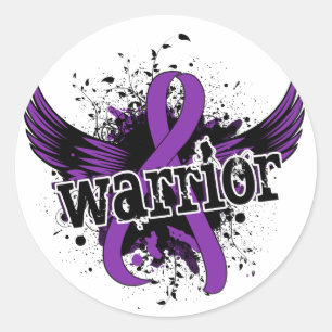 Sticker Rond Guerrier 16 Fibromyalgie
