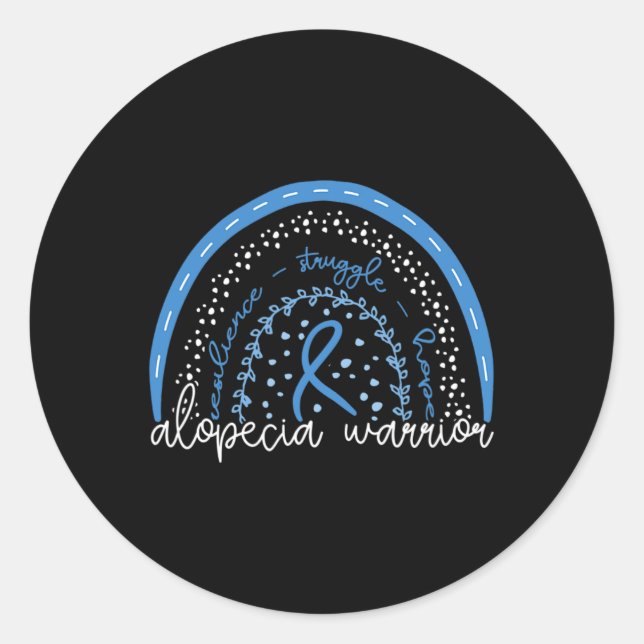 Sticker Rond Guerrier d'Alopecia (Devant)