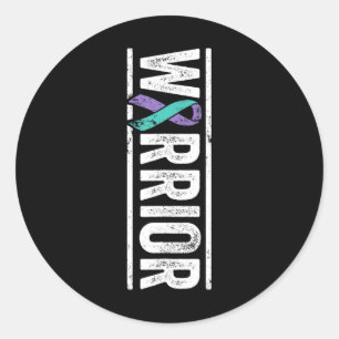 Sticker Rond Guerrier de la prévention du suicide - Sensibilisa