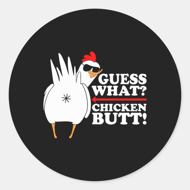 Sticker Rond Guess W Bouton de poulet (Devant)