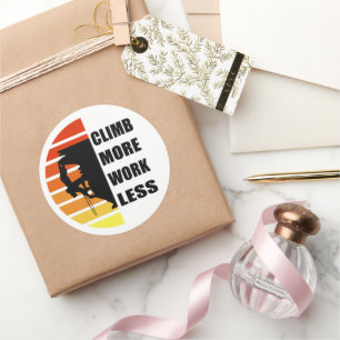 Sticker Rond Guillemets d'escalade rock motivationnel