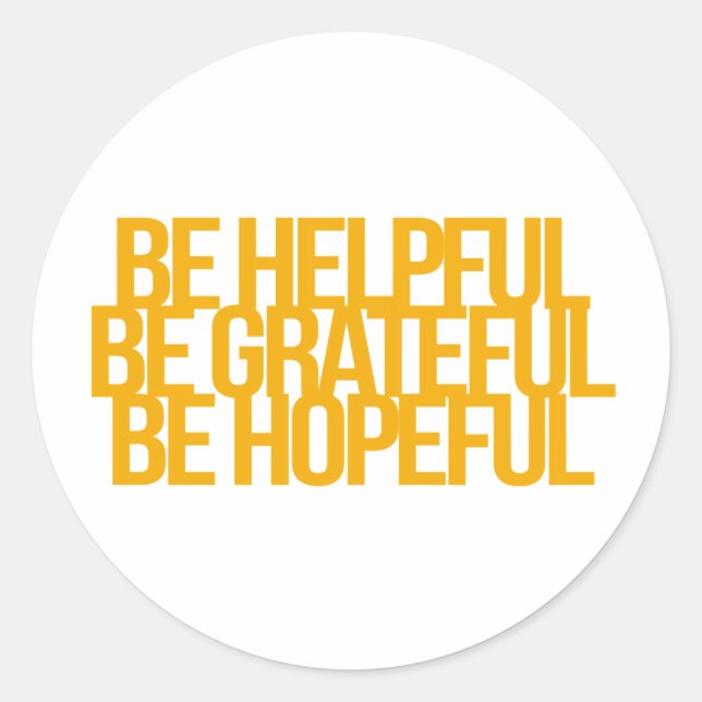 Sticker Rond Guillemets inspirants et motivants (Devant)