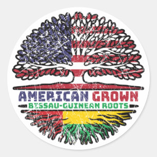 Sticker Rond Guinée-Bissau-Guinée-Bissau-Guinée-Bissau-Amérique