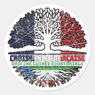 Sticker Rond Guinée équatoriale France équatoriale